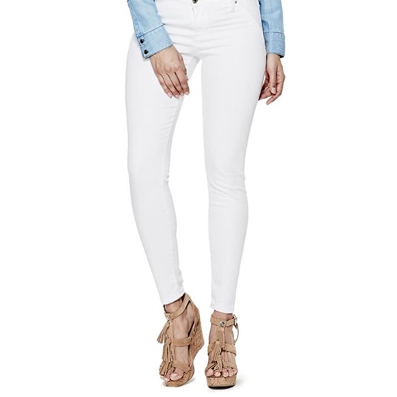 GUESS women’s shape up seamless white jeans size 4 - Picture 2 of 12